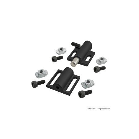 Black Deadbolt W/ Side Latch-45 Series MPN:45-2107-BLACK