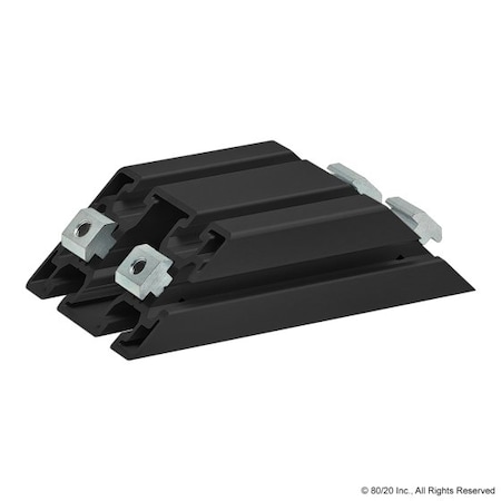 Black 45-4590 X 160mm 45 Degree Support MPN:45-2530-BLACK
