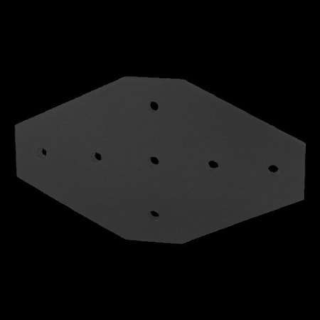 Black 45 S 7 Hole Cross Joining Plate MPN:45-4335-BLACK