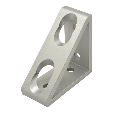 T-SlotFrmingConnectr, Alum, Slvr, 90mm, 90mm MPN:45-4336