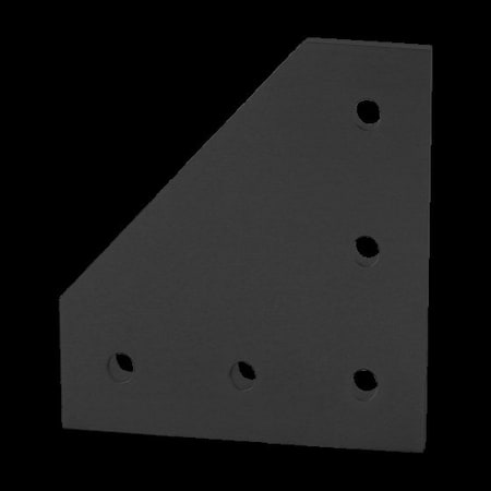 JoiningPlate, Aluminum, Black, 135mm, 6mm MPN:45-4351-BLACK