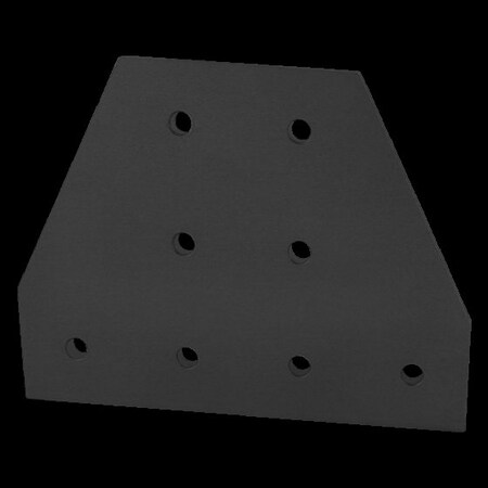 Black 45 S 8 Hole Tee Joining Plate MPN:45-4355-BLACK
