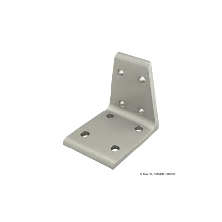 InsideCornerBracket, Alum, Silver, 3in, 3in MPN:4513