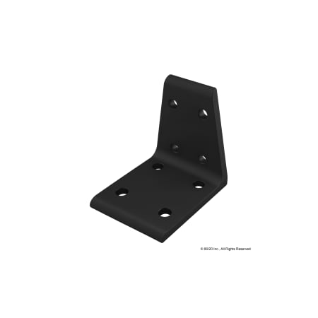 Dbl Wide Trans Inside Crnr Brkt, 8 Hole MPN:4513-BLACK