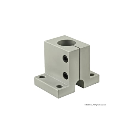 ShaftBase, Aluminum, Silver, 21/2in, 21/8in MPN:5100