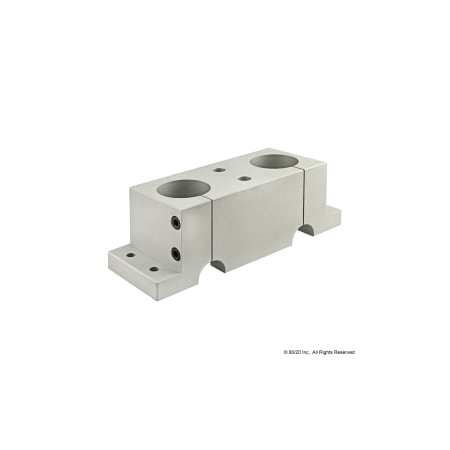 DoubleShaftBase, Alum, Slvr, 31/4in, 31/4in MPN:5350