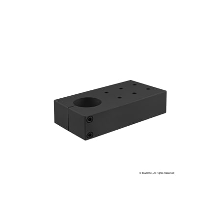 Single Shaft Predrilled Stanchion Mtg Pl MPN:5525-BLACK