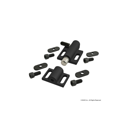 Black Deadbolt Latch W/ Side Latch MPN:65-2107-BLACK