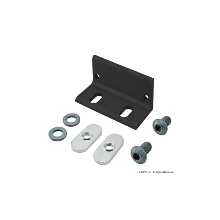 Black Magnetic Door Catch Bracket MPN:65-2745-BLACK