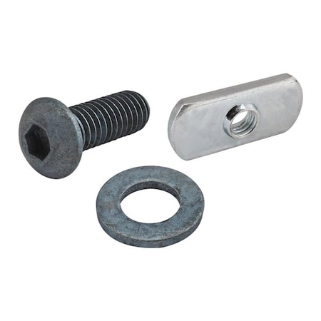 T-SlotFramingSystemFastener, Zinc-Plated MPN:75-3480