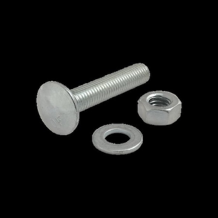 Econ T-Slot Stud, M8X45mm W/Hex Nut-Wash MPN:75-3504