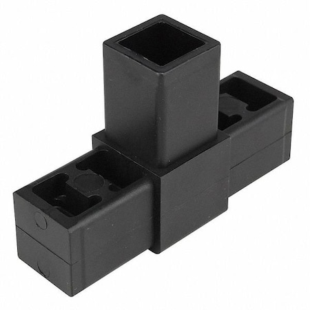 3 Way Tee Cnnctr, 2 1/8 inx3 1/4 in, Nylon MPN:9230