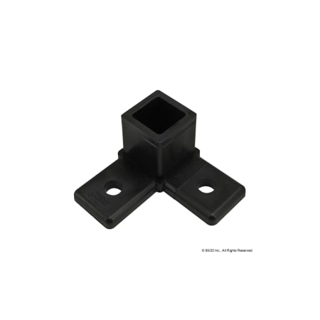 L-Base Connector, 90 Degree, Black MPN:9242