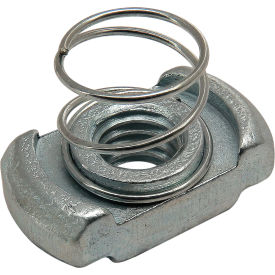 80/20® 45 Series M6 Spring Nut Slot 10 Steel Bright 13108