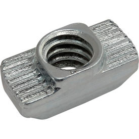 80/20® 30 Series Hammer Nut 1/4-20 Unc Boss Height 1.5mm Slot 8 Zinc Bright 13110