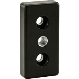 80/20® 45 Series M12 Center Tap Base Plate 45 x 90 Die-Cast Zinc Black 14029