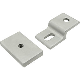 80/20® 20 Series Single Arm Narrow Mesh Retainer with Narrow Backing Plate 20mm Aluminum 20-2491