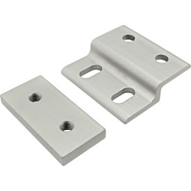 80/20® 20 Series Single Arm Wide Mesh Retainer with Wide Backing Plate 40mm Aluminum 20-2494