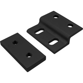 80/20® 20 Series Single Arm Wide Mesh Retainer with Wide Backing Plate 40mm Black 20-2494-BLACK
