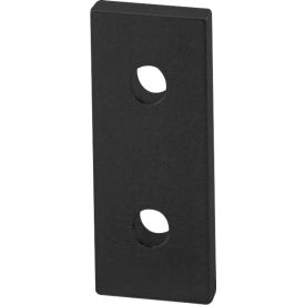 80/20® 20 Series 2 Hole Straight Flat Plate Black 20-4107-BLACK