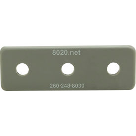 80/20® 15 15 Series 45 End Cap w/ Push-Ins Gray 2046GRA