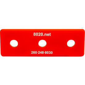 80/20® 15 15 Series 45 End Cap w/ Push-Ins Red 2046RED