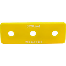80/20® 15 15 Series 45 End Cap w/ Push-Ins Yellow 2046YEL