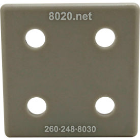 80/20® 15 30 Series 30 End Cap w/ Push-Ins Gray 2050GRA