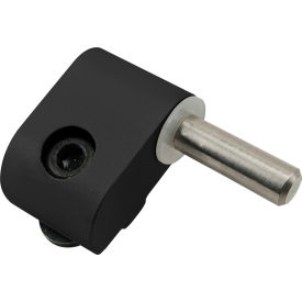 80/20® 10 Series Right Hand Lift-Off Hinge Section w/ Long Pin Black 2073-BLACK