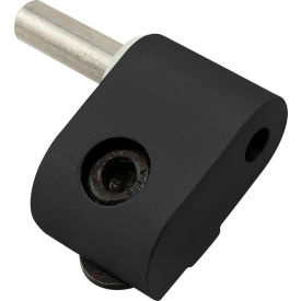 80/20® 10 Series Left Hand Lift-Off Hinge Section w/ Long Pin Black 2074-BLACK