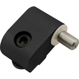 80/20® 10 Series Right Hand Lift-Off Hinge section w/ Short Pin Black 2075-BLACK