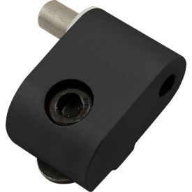 80/20® 10 Series Left Hand Lift-Off Hinge Section w/ Short Pin Black 2076-BLACK