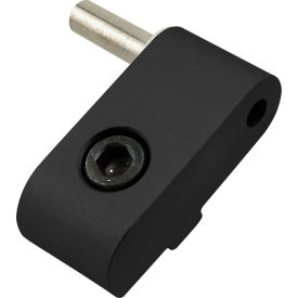 80/20® 15 Series Left Hand Lift-off Hinge Section w/ Long Pin Black 2094-BLACK