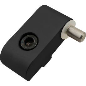 80/20® 15 Series Right Hand Lift-off Hinge Section w/ Short Pin Black 2095-BLACK