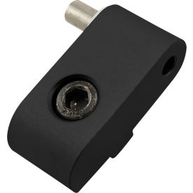 80/20® 15 Series Left Hand Lift-off Hinge Section w/ Short Pin Black 2096-BLACK