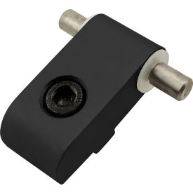 80/20® 15 Series Double Lift-off Hinge Section w/ Two Pins Black 2098-BLACK