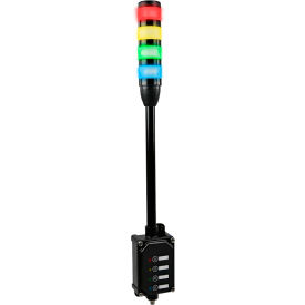 80/20® 10 15 25 30 40 45 Series Tower Light Assembly 4 Color 300mm w/ Selector Box 21014