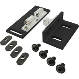 80/20® 10 Series Tension Ball Latch With Mounting Brackets Black 2134-BLACK