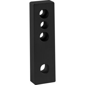 80/20® 10 Series Leveling Anchoring Base Plate With 3/8-16 Tap 4-Hole Black 2168-BLACK