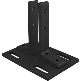 80/20® 10 Series Floor Mount Base Plate for 1010 Black 2380-BLACK