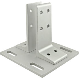 80/20® 10 Series Floor Mount Base Plate For 1020 Clear 2385