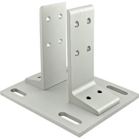 80/20® 10 Series Floor Mount Base Plate For 2020 Clear 2387
