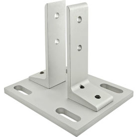 80/20® 15 Series Floor Mount Base Plate For 1515 Clear 2390