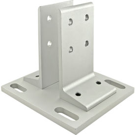 80/20® 15 Series Floor Mount Base Plate For 1530 Clear 2400