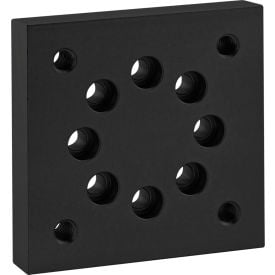 80/20® 15 Series Base Plate For 2716 And 2717 Black 2409-BLACK