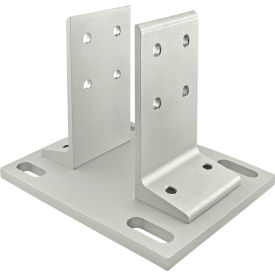 80/20® 15 Series Floor Mount Base Plate For 3030 Clear 2410