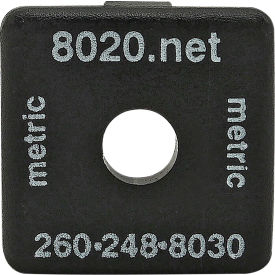 80/20® 25 Series 2015 Matte Finish End Cap with Push-In Fastener 25-2015