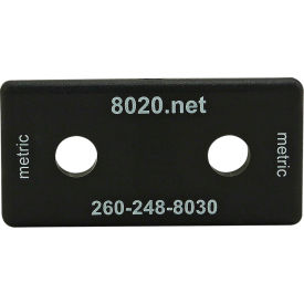 80/20® 25 Series 2025 Matte Finish End Cap with Push-In Fastener 25-2025