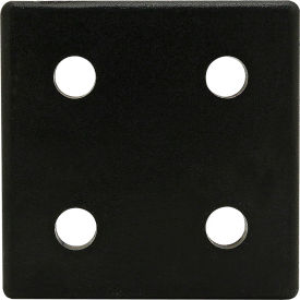 80/20® 25 Series 5050 Matte Finish Plain End Cap with Push-In Fastener 25-2028-PLAIN
