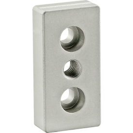 80/20® 25 Series 25mm x 50mm Base Plate w/ M8 Tap In Center 25-2129